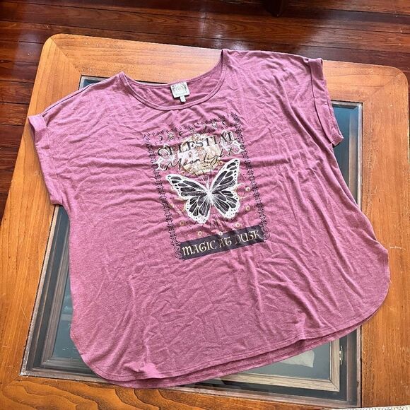 Tru Selfโ2XL Pink Top "Celestial Magic atโDusk" - Picture 1 of 13